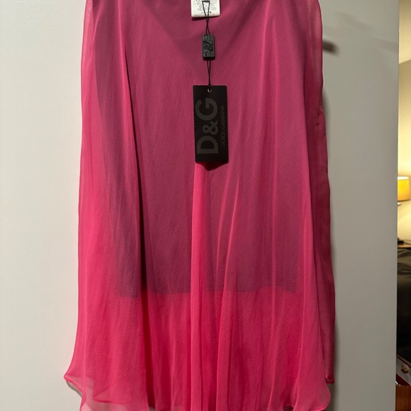 Dolce & Gabbana pink silk summer light skirt size 42 4 6 - Picture 2 of 7